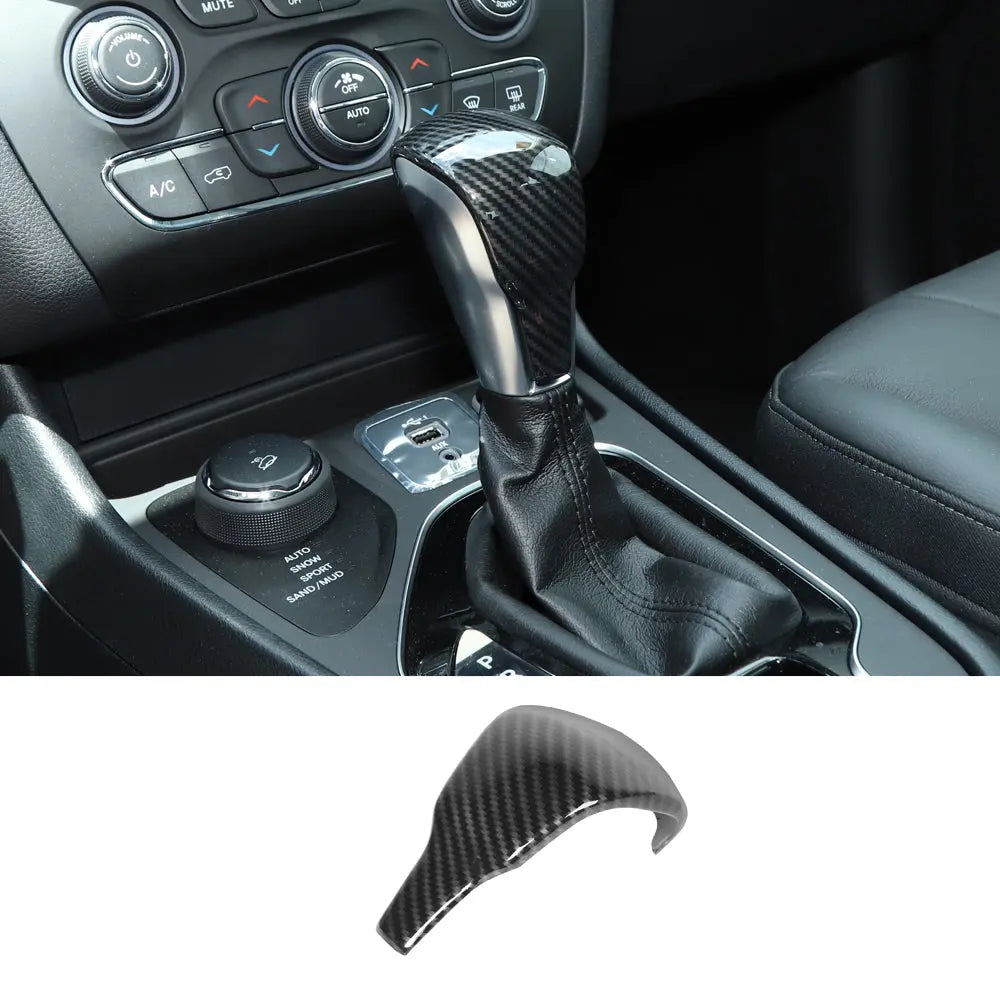For 2019+ Jeep Cherokee Car Gear Shift Knob Trim Cover