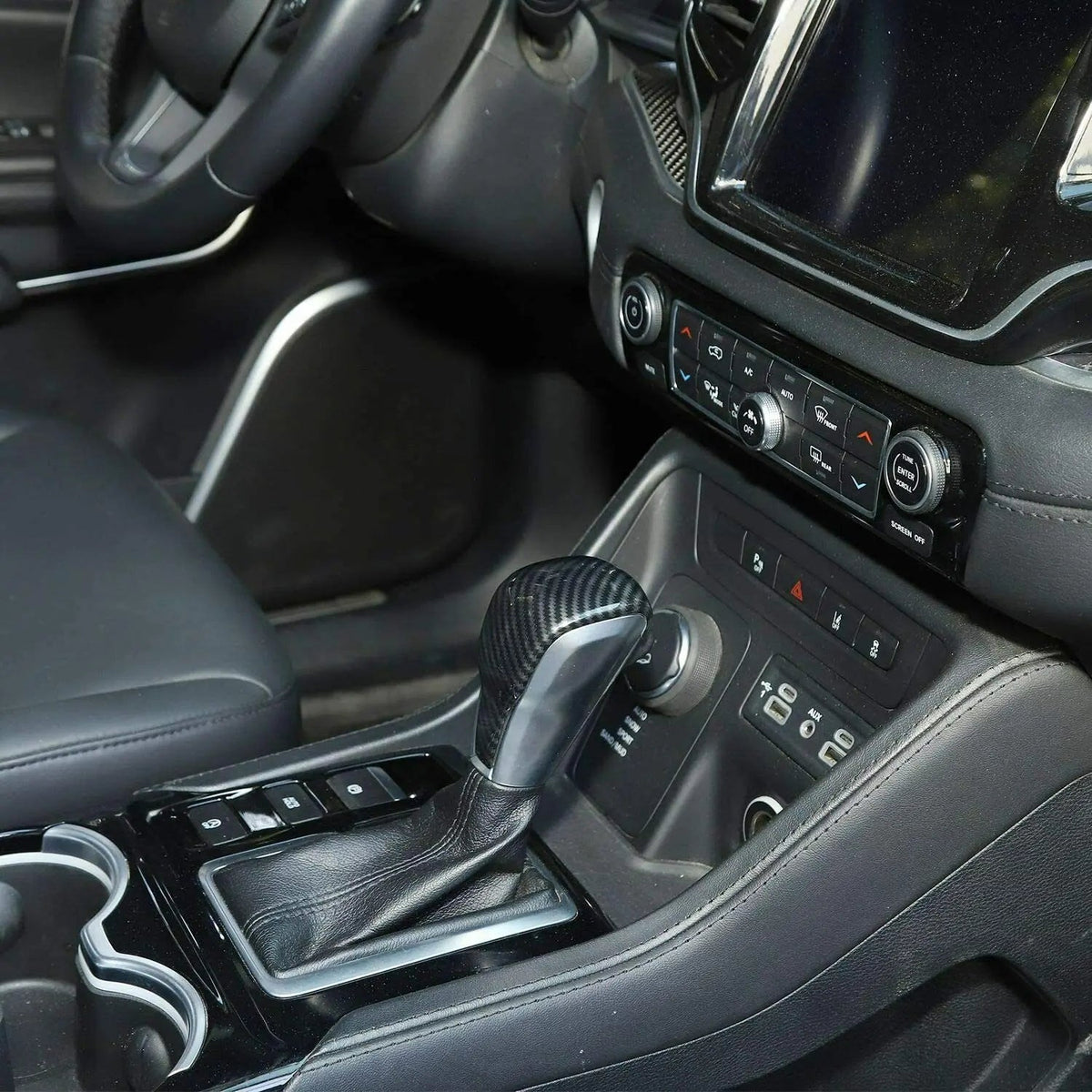 For 2019+ Jeep Cherokee Car Gear Shift Knob Trim Cover