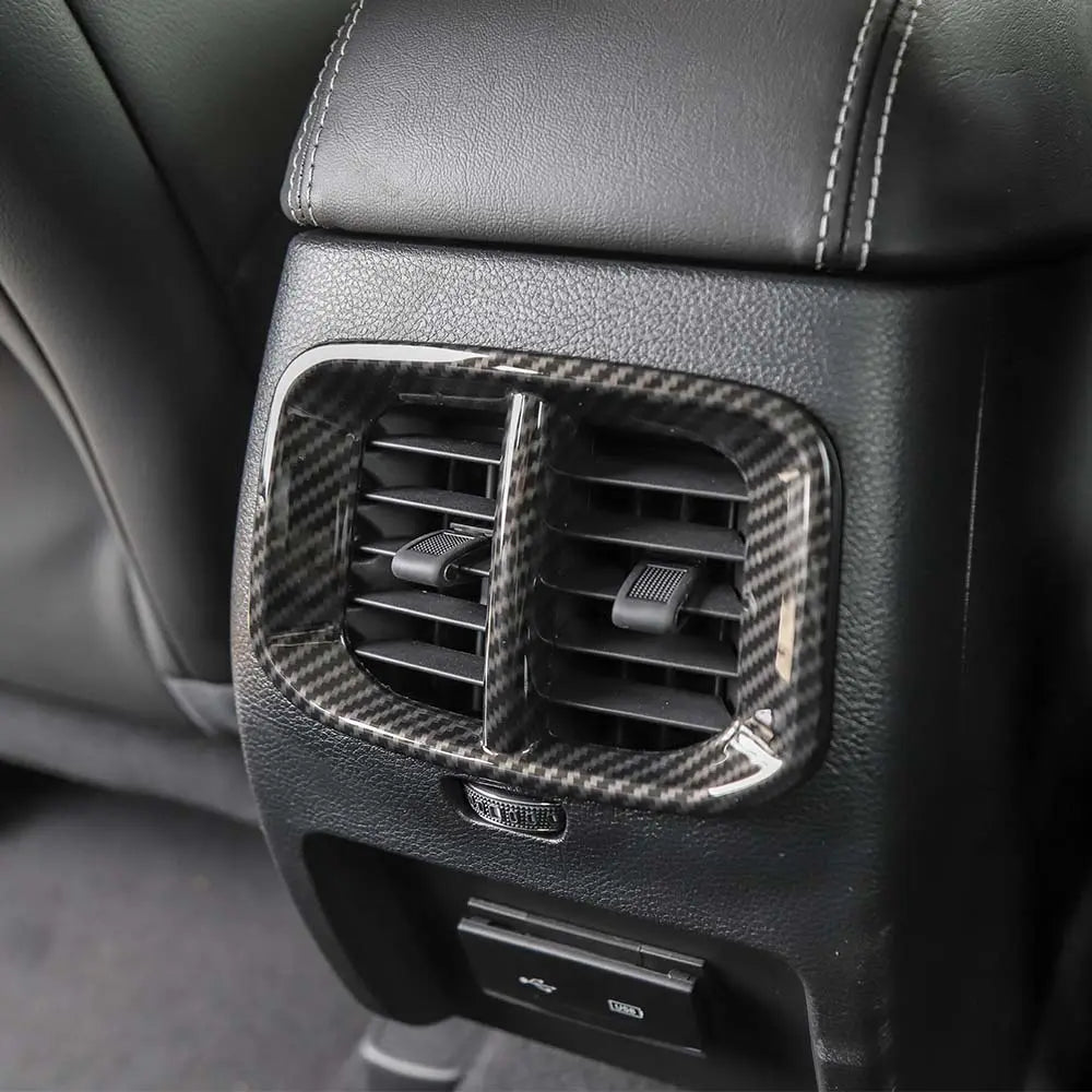 For 2019+ Jeep Cherokee Dashboard Side & Rear Air Vent Outlet Cover Trim Bezels