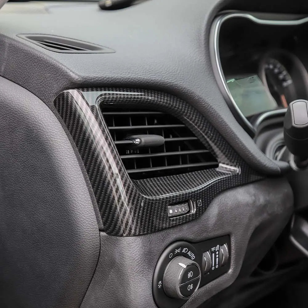 For 2019+ Jeep Cherokee Dashboard Side & Rear Air Vent Outlet Cover Trim Bezels