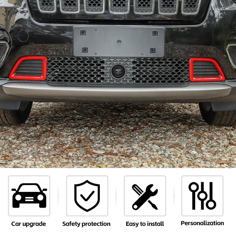 For 2019+ Jeep Cherokee Front Bumper Air Inlet Vent Cover Trim