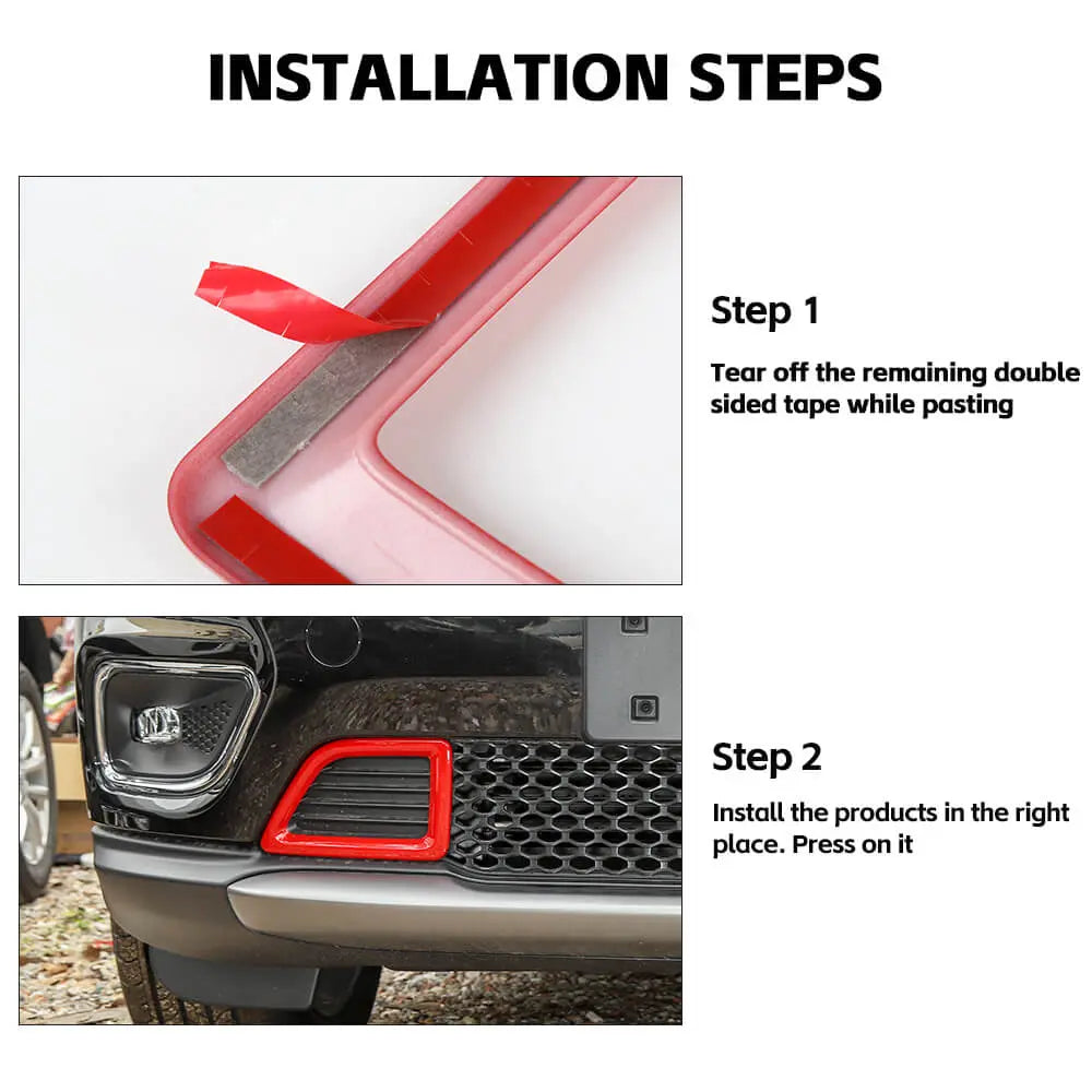 For 2019+ Jeep Cherokee Front Bumper Air Inlet Vent Cover Trim