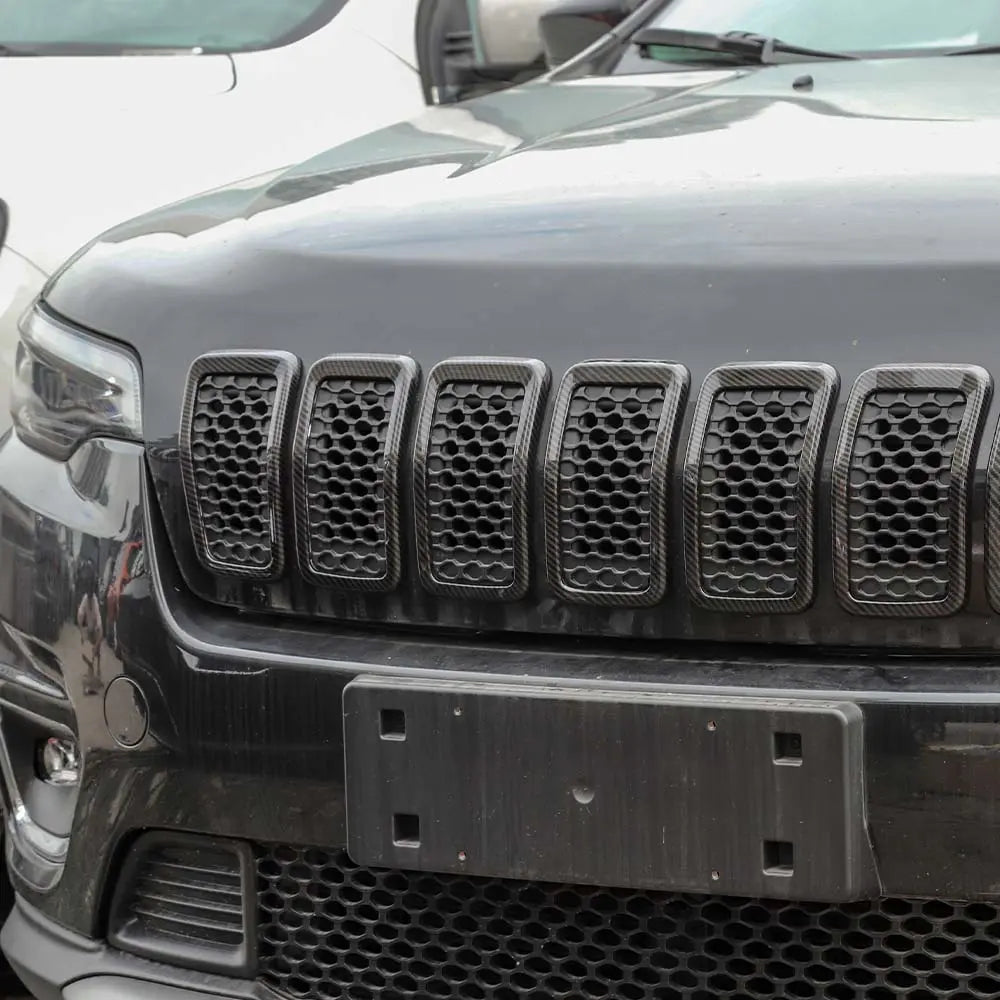 For 2019+ Jeep Cherokee Front Grille Inserts Cover Trim Kit