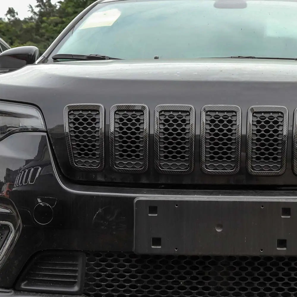 For 2019+ Jeep Cherokee Front Grille Inserts Cover Trim Kit
