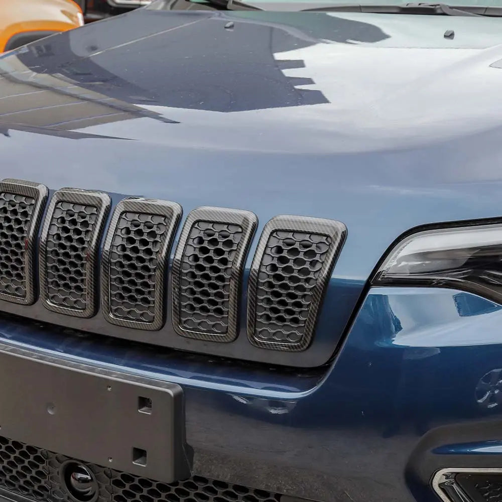 For 2019+ Jeep Cherokee Front Grille Inserts Cover Trim Kit