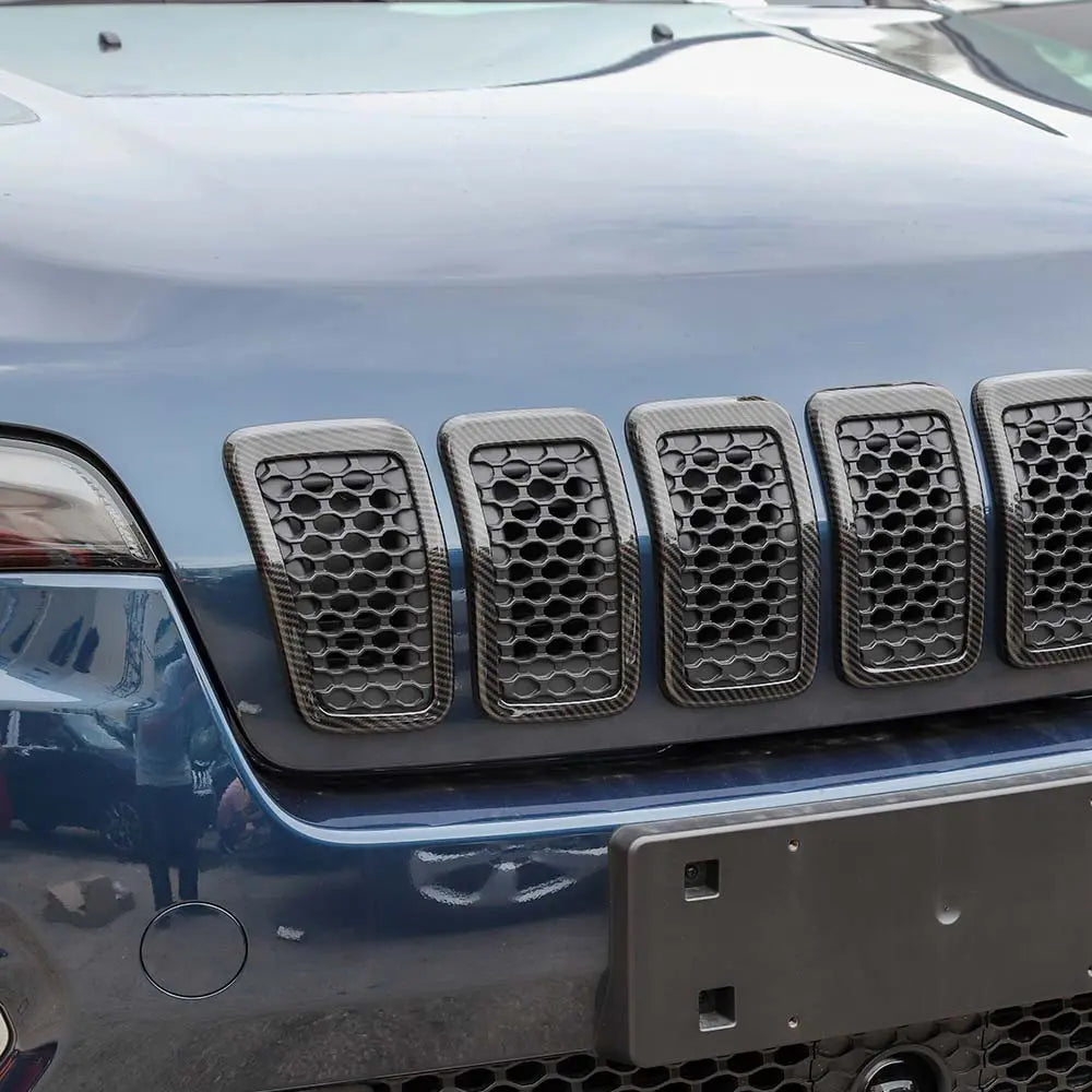 For 2019+ Jeep Cherokee Front Grille Inserts Cover Trim Kit