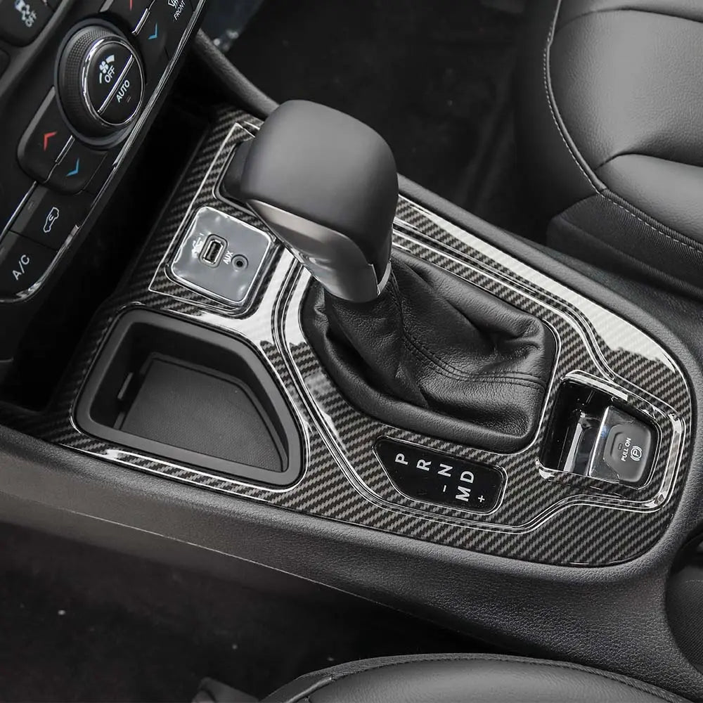 For 2019+ Jeep Cherokee Gear Shift Panel Frame Cover Trim