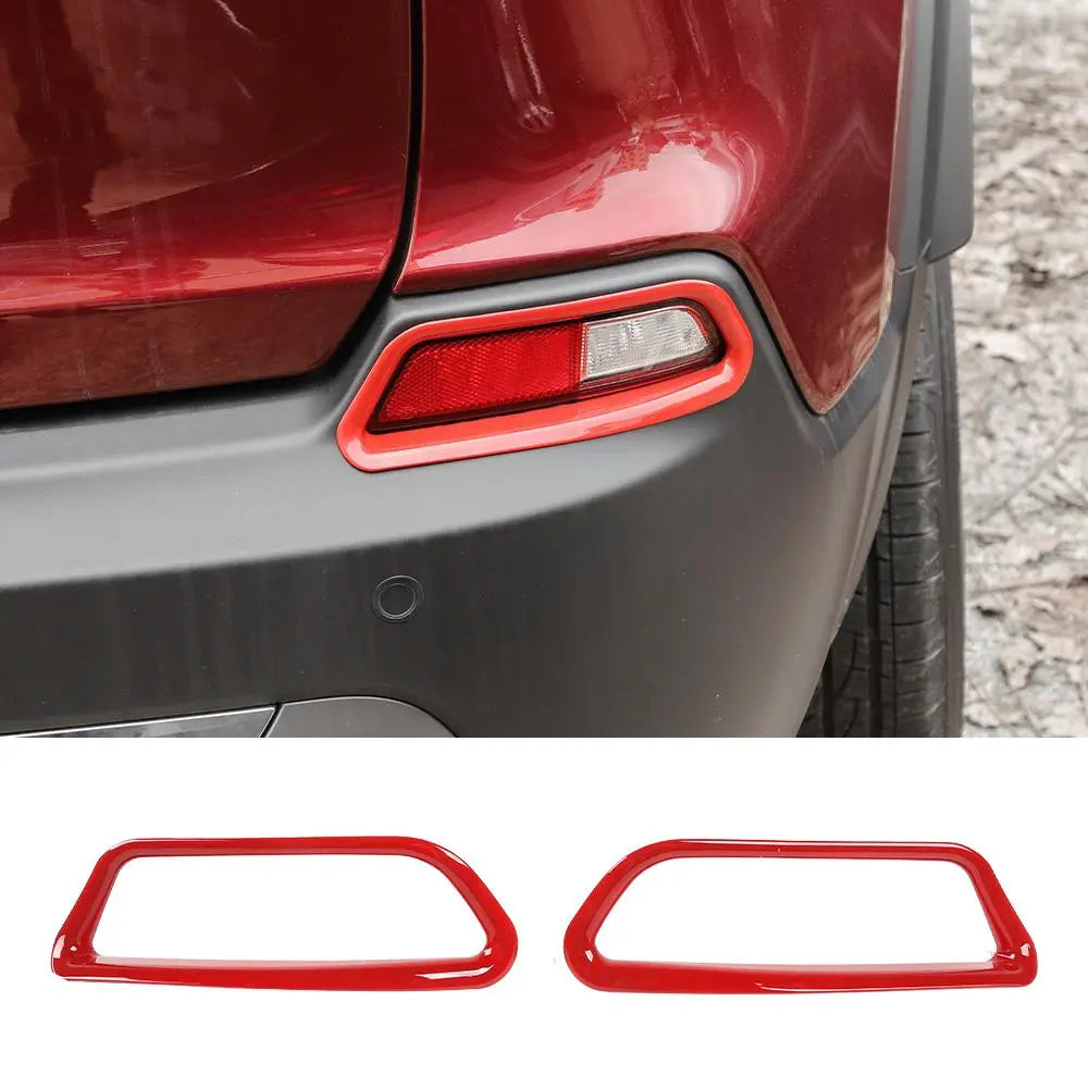 For 2019+ Jeep Cherokee Rear Fog Light Lamp Trim Bezel Decor