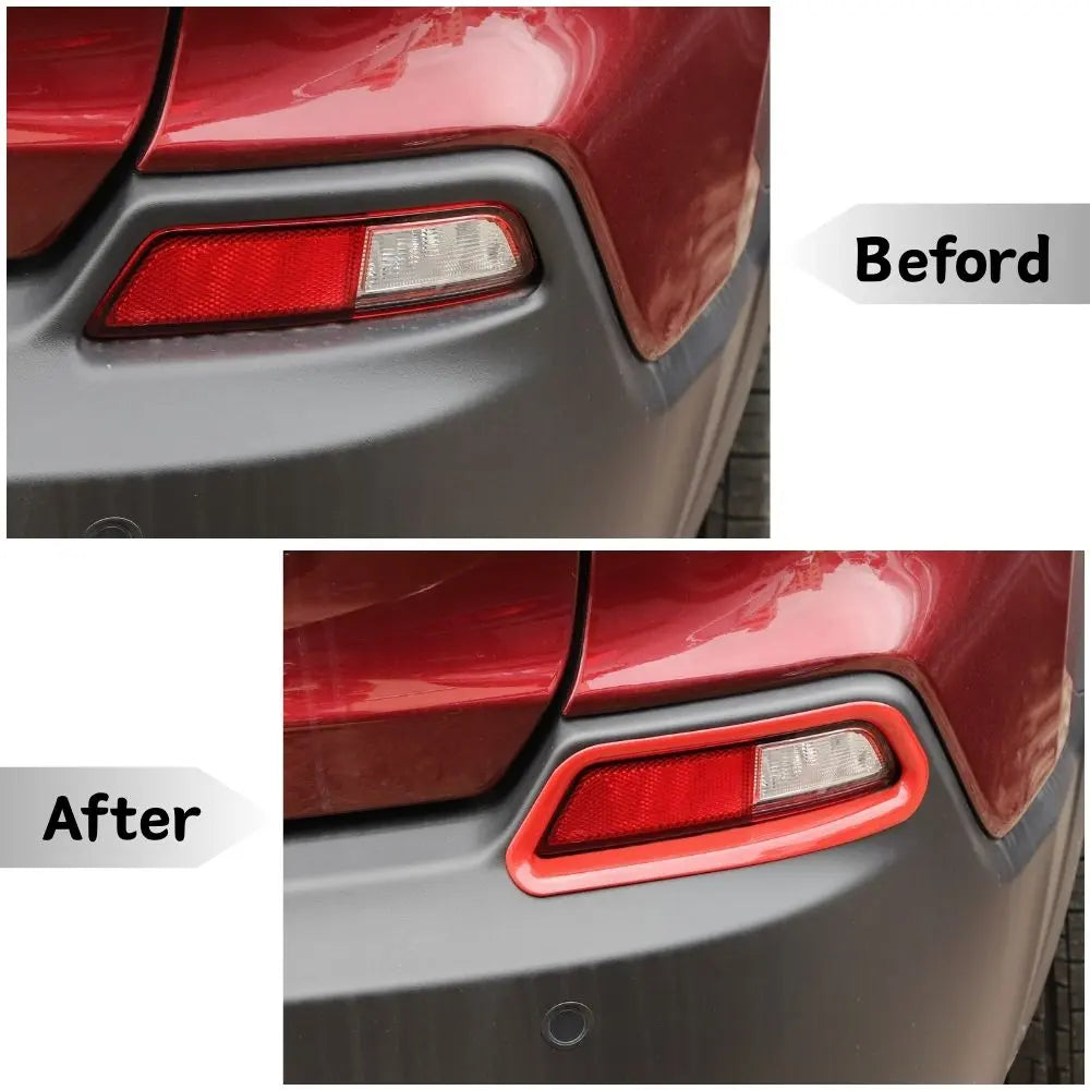 For 2019+ Jeep Cherokee Rear Fog Light Lamp Trim Bezel Decor