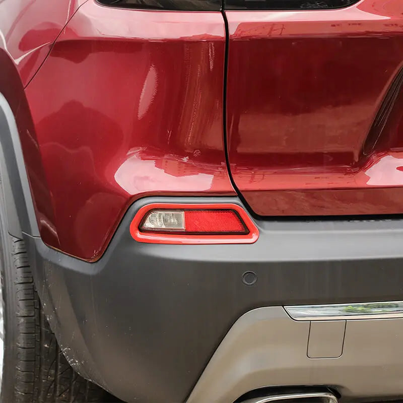 For 2019+ Jeep Cherokee Rear Fog Light Lamp Trim Bezel Decor