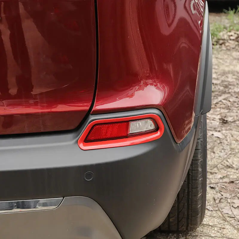 For 2019+ Jeep Cherokee Rear Fog Light Lamp Trim Bezel Decor
