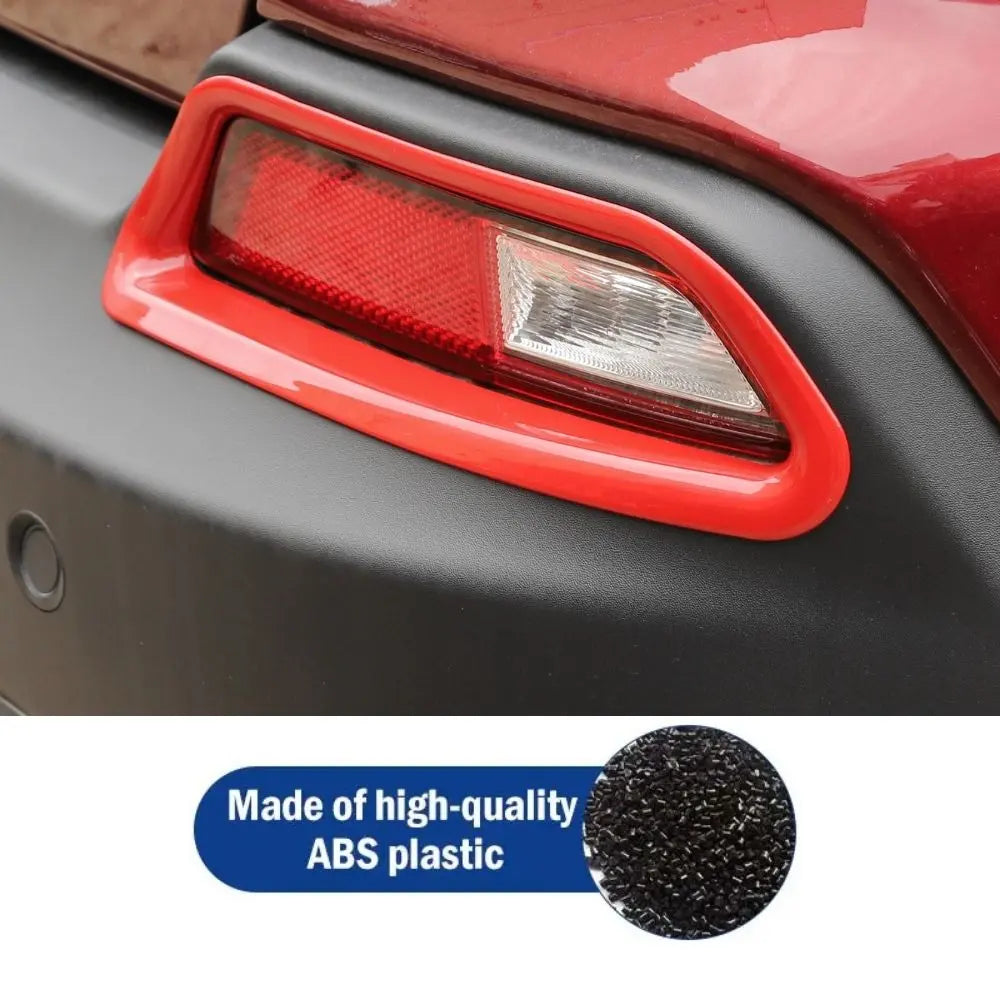 For 2019+ Jeep Cherokee Rear Fog Light Lamp Trim Bezel Decor