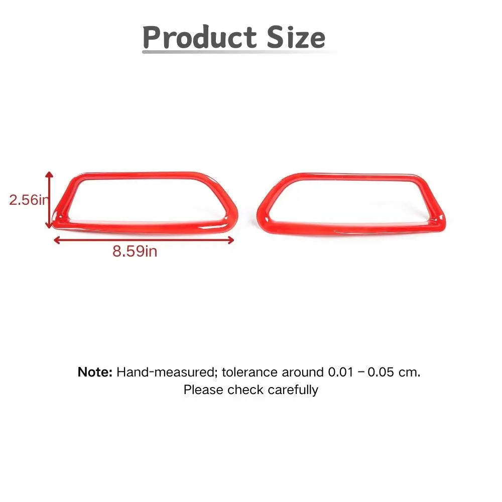 For 2019+ Jeep Cherokee Rear Fog Light Lamp Trim Bezel Decor