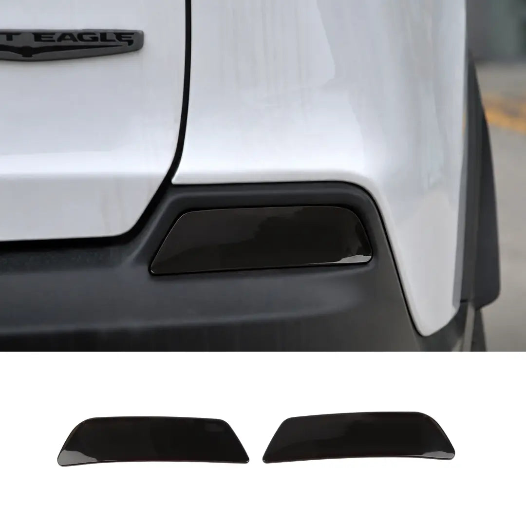 For 2019+ Jeep Cherokee Smoked Rear Fog Light Cover Trim