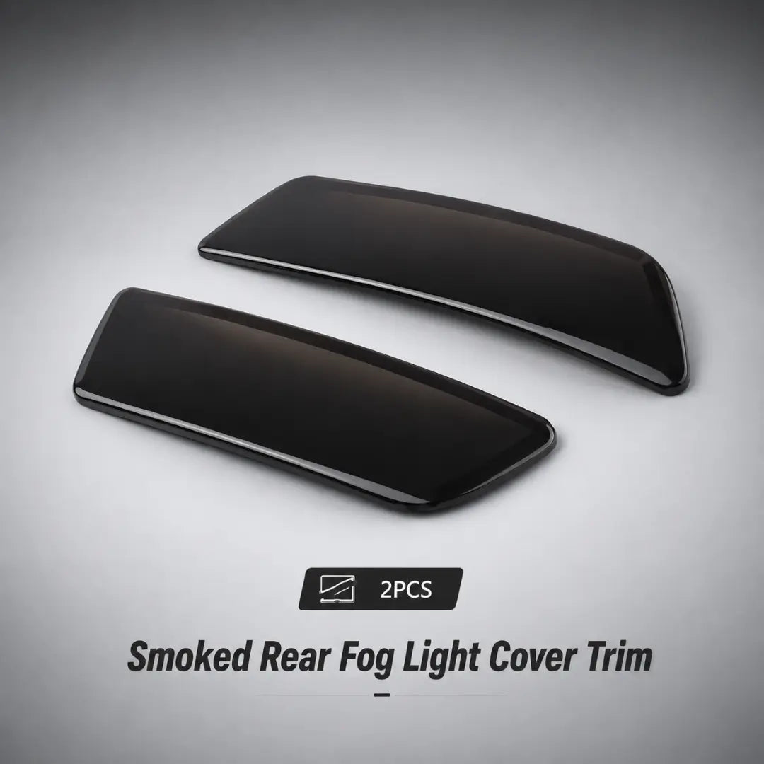 For 2019+ Jeep Cherokee Smoked Rear Fog Light Cover Trim