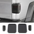 For 2019+ Jeep Gladiator JT Exterior Rear Taillight Halogen Lamp Guard Trim Cover (4 pcs)