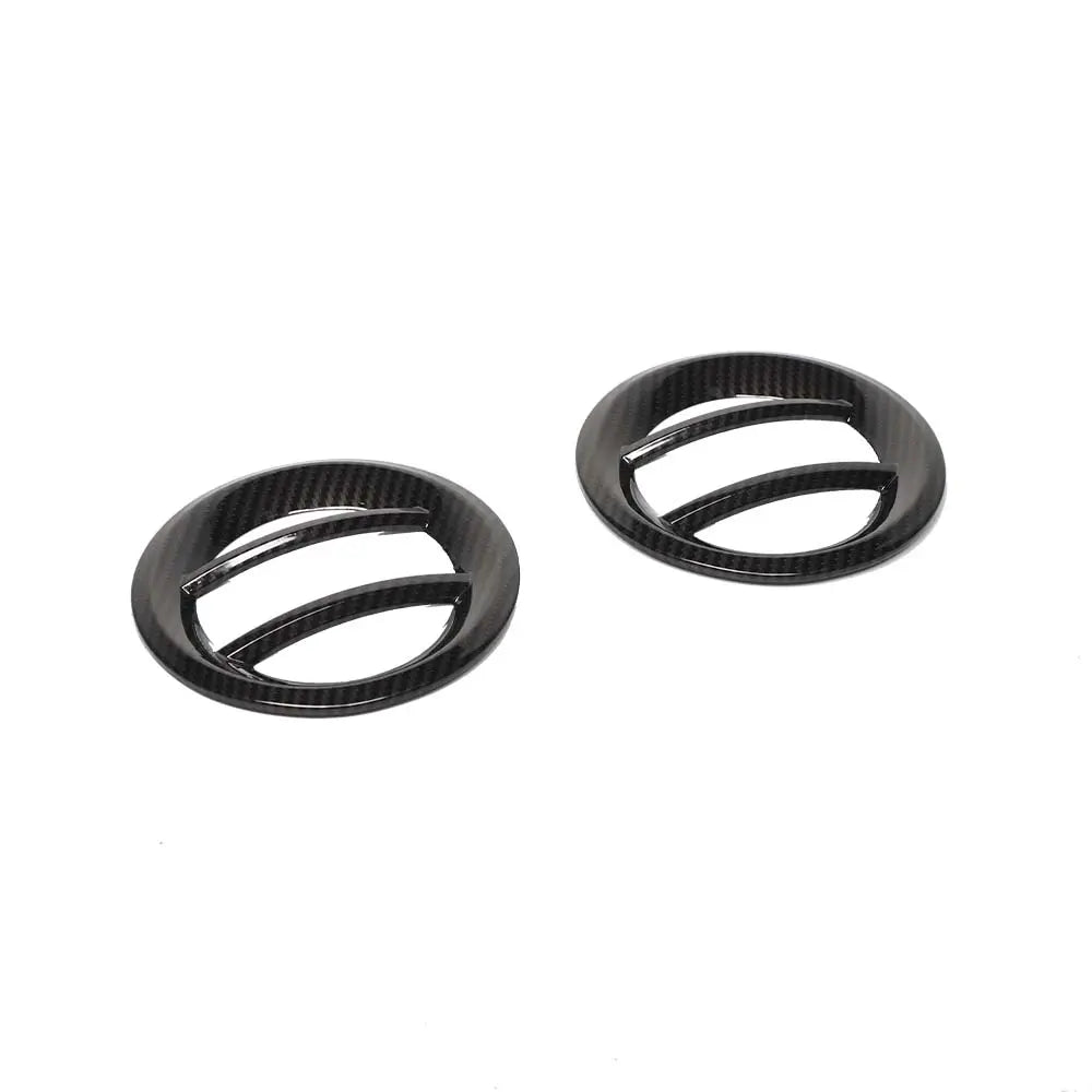 For 2019+ Jeep Renegade 2x Exterior Front Fog Light Lamp Guards Bezel Trim