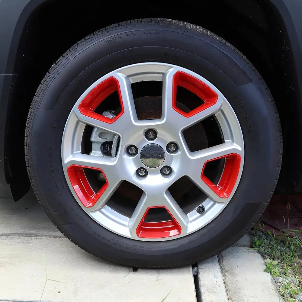 For 2019+ Jeep Renegade 5 Piece Tire Wheel Hub Cover Trim