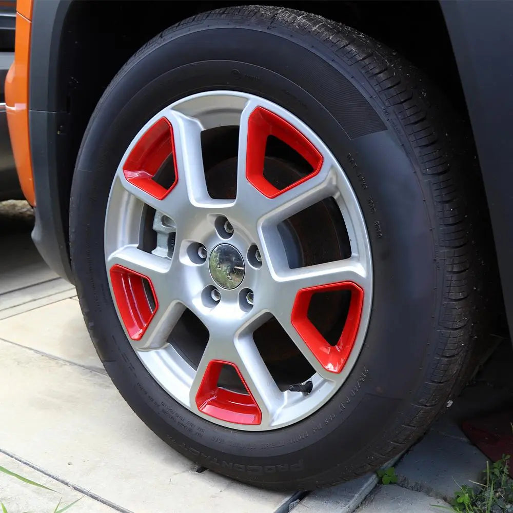 For 2019+ Jeep Renegade 5 Piece Tire Wheel Hub Cover Trim
