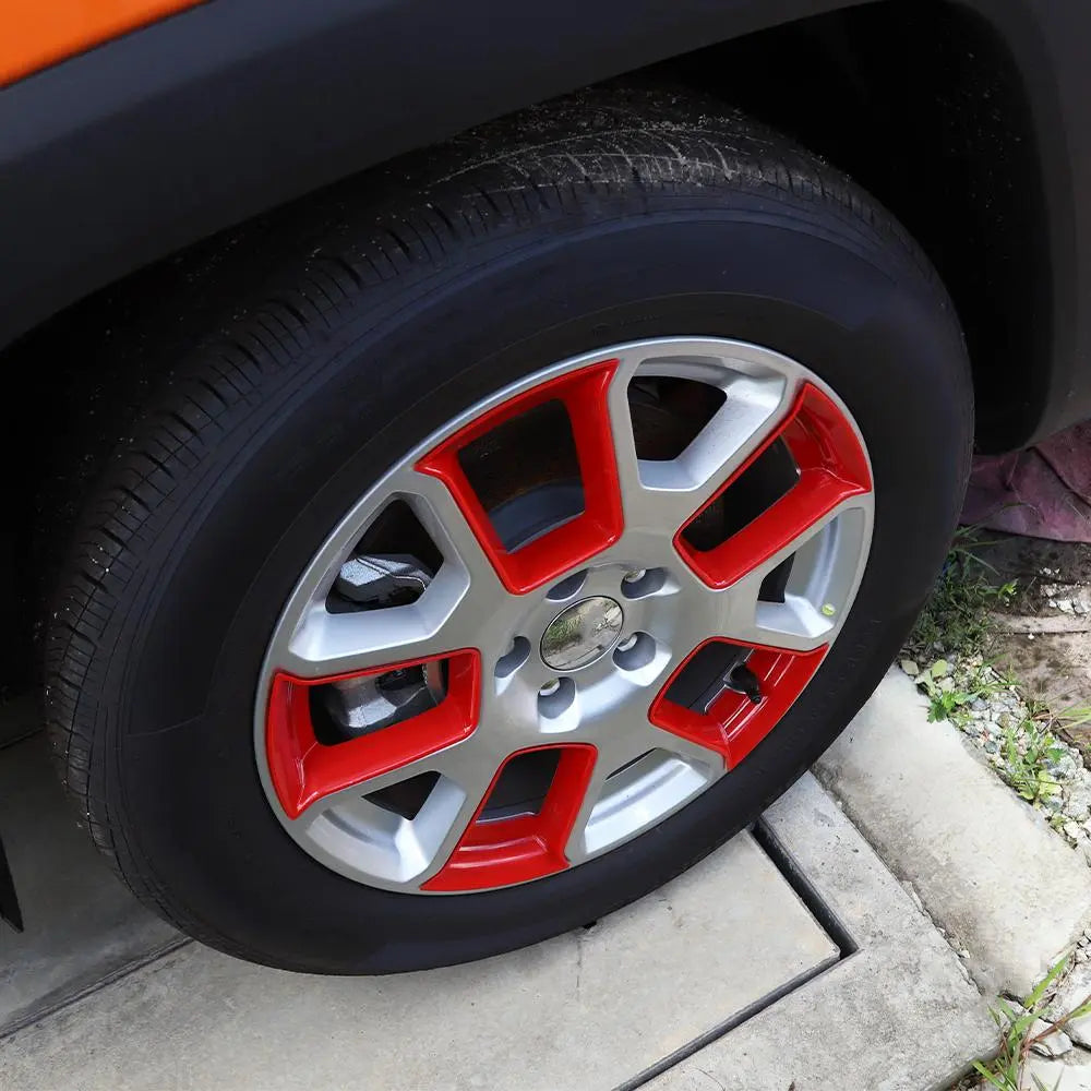 For 2019+ Jeep Renegade 5 Piece Tire Wheel Hub Cover Trim