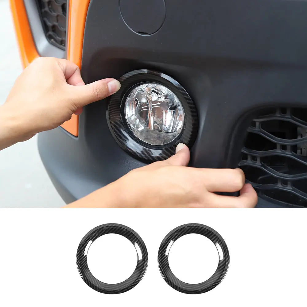 For 2019+ Jeep Renegade ABS Front Fog Light Lamp Ring Bezels Trim