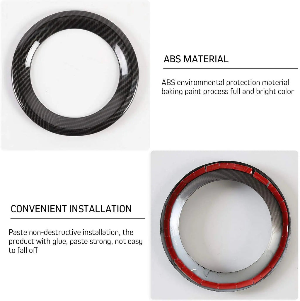 For 2019+ Jeep Renegade ABS Front Fog Light Lamp Ring Bezels Trim