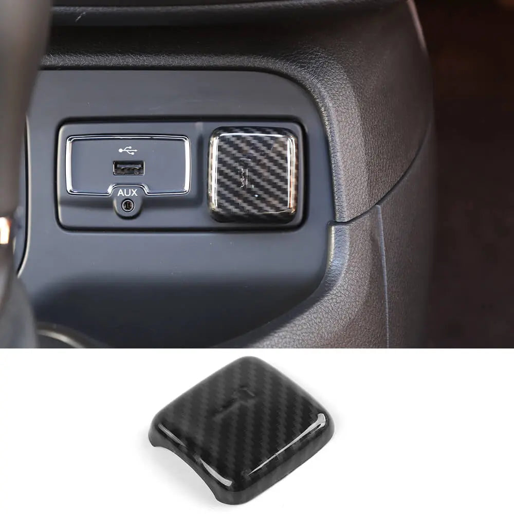 For Jeep 2018+ Renegade/ 2019+ Cherokee Car Cigarette Lighter Decorative Trim