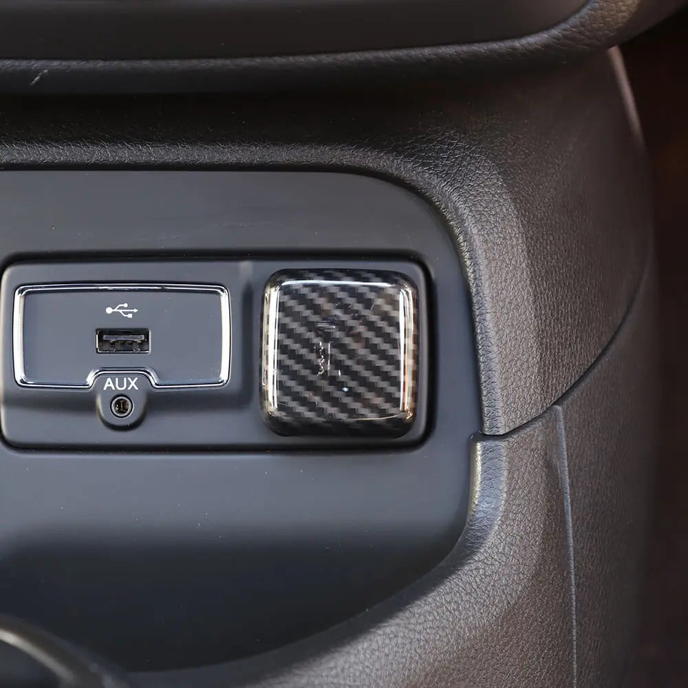 For Jeep 2018+ Renegade/ 2019+ Cherokee Car Cigarette Lighter Decorative Trim
