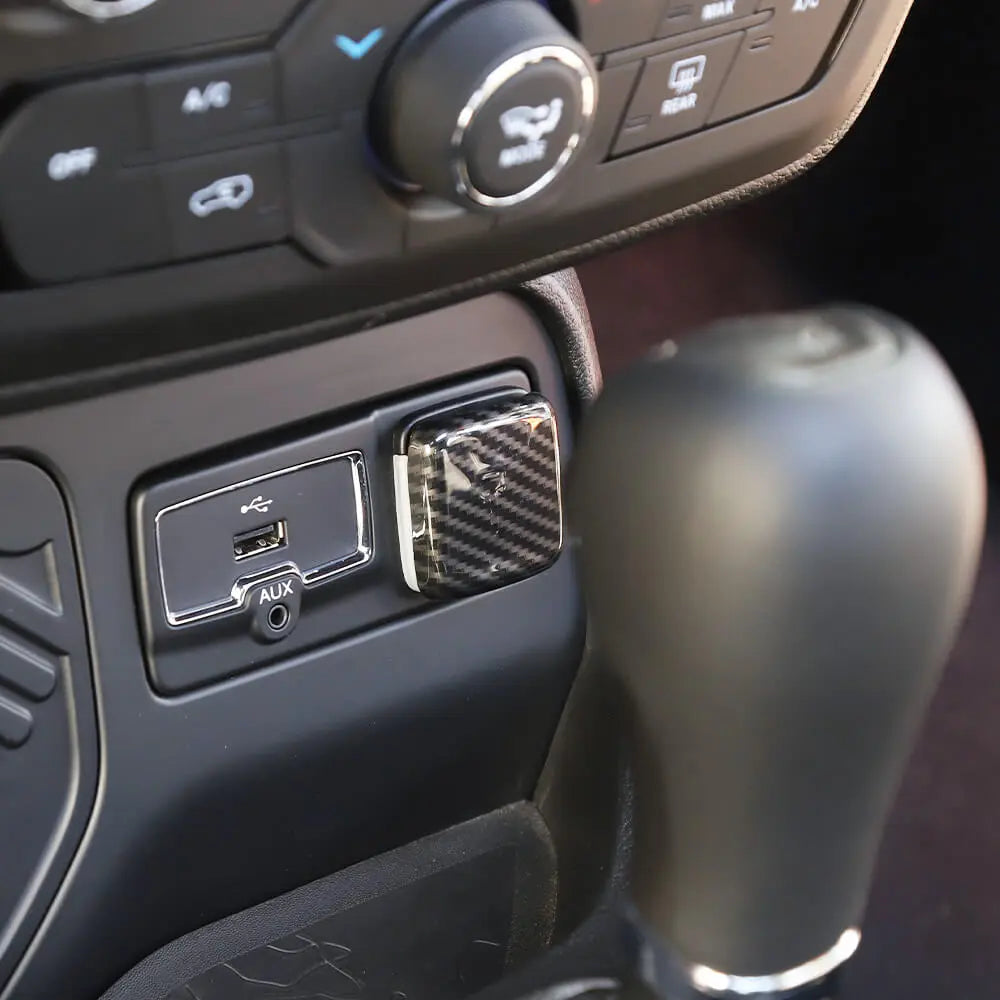 For Jeep 2018+ Renegade/ 2019+ Cherokee Car Cigarette Lighter Decorative Trim