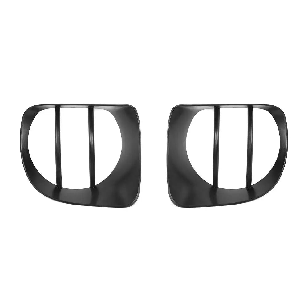 For 2019+ Jeep Renegade Exterior Head Light Lamp Guards Bezels Trim Black