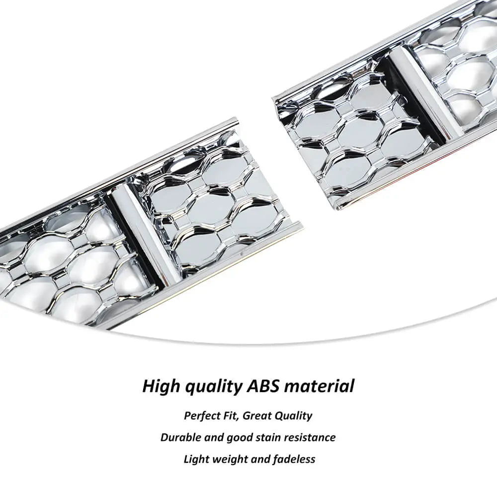 For 2019+ Jeep Renegade Front Face Grille Insect Mesh Net Decor Cover Chrome