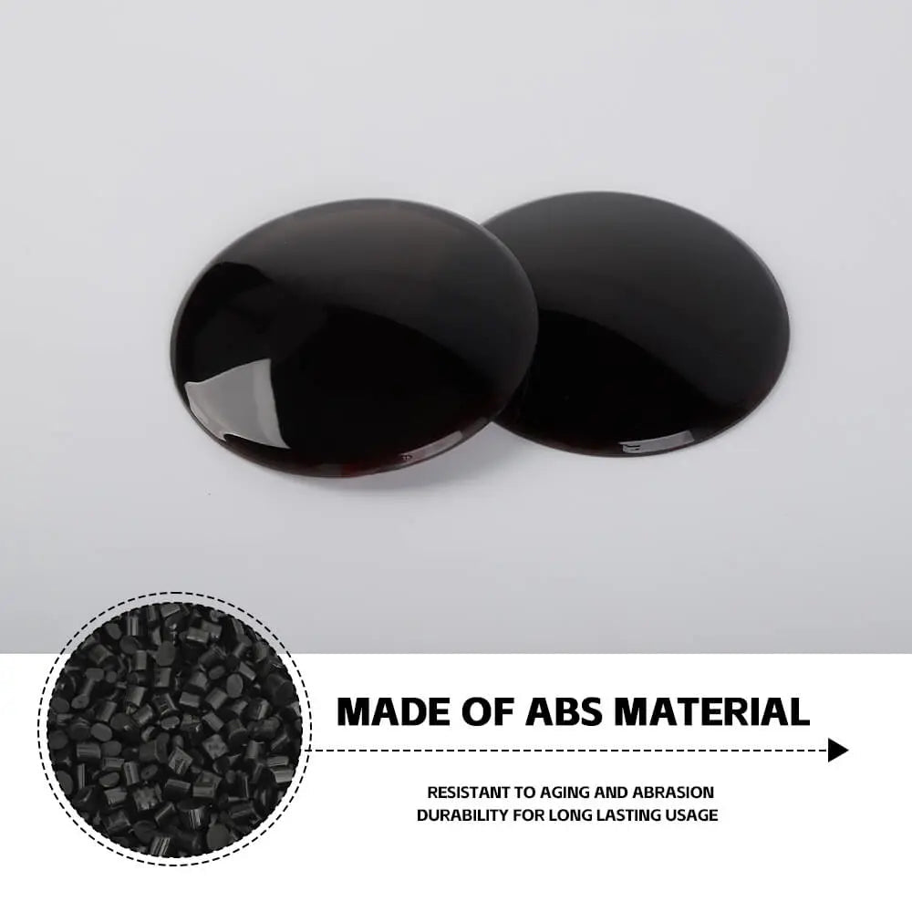 For 2019+ Jeep Renegade Front Fog Light Lamp Covers Trim Decor Smoked Black