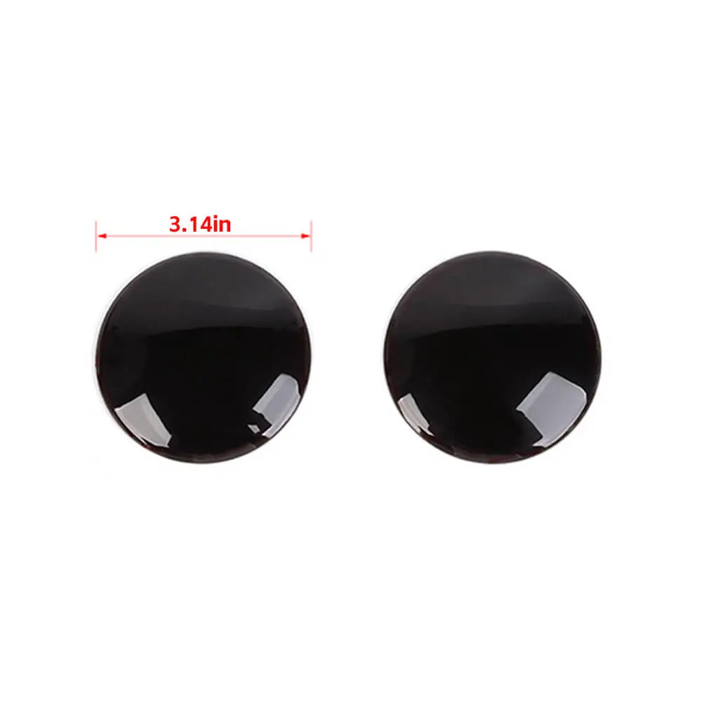For 2019+ Jeep Renegade Front Fog Light Lamp Covers Trim Decor Smoked Black