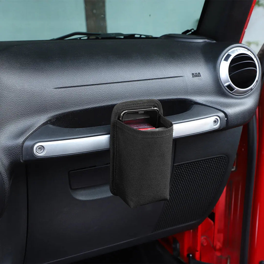 For 2019+ Jeep Wrangler JL/Gladiator JT/Renegade Passenger Grab Handle Storage Bag Pouch Organizer Bag