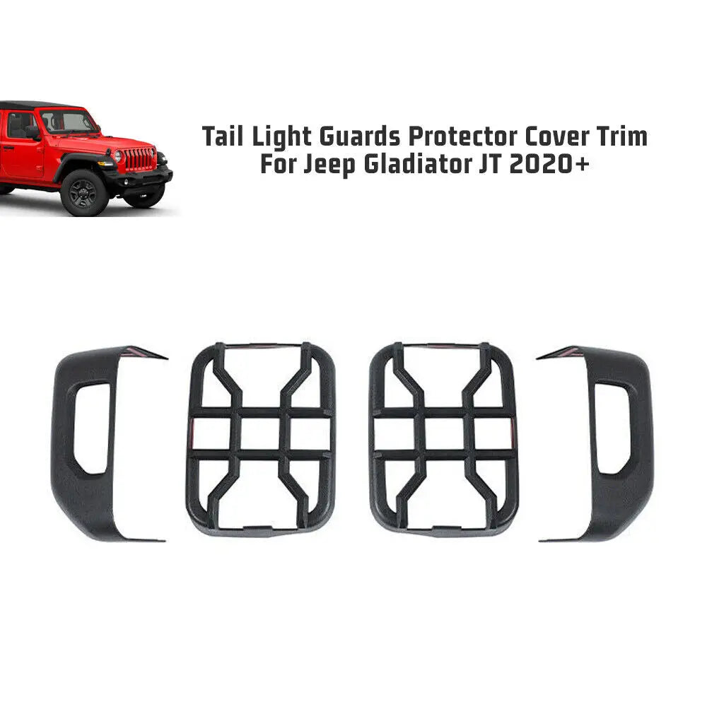 For 2020+ Gladiator JT Exterior Taillight Rear Lamp Protection Guard Trim