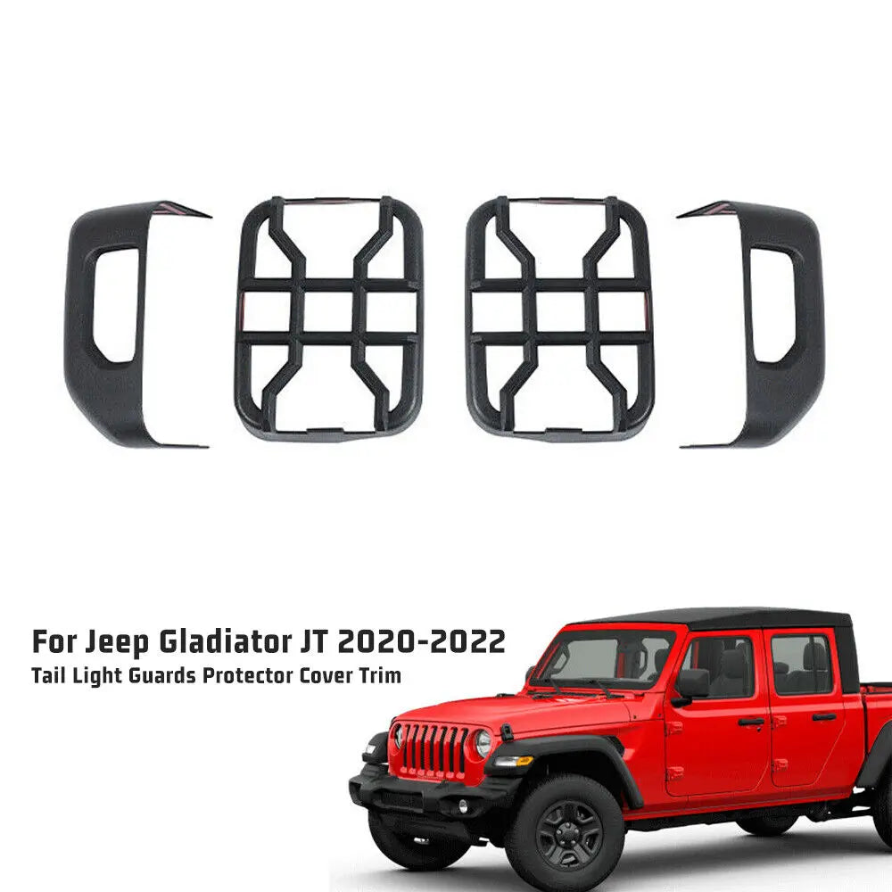 For 2020+ Gladiator JT Exterior Taillight Rear Lamp Protection Guard Trim
