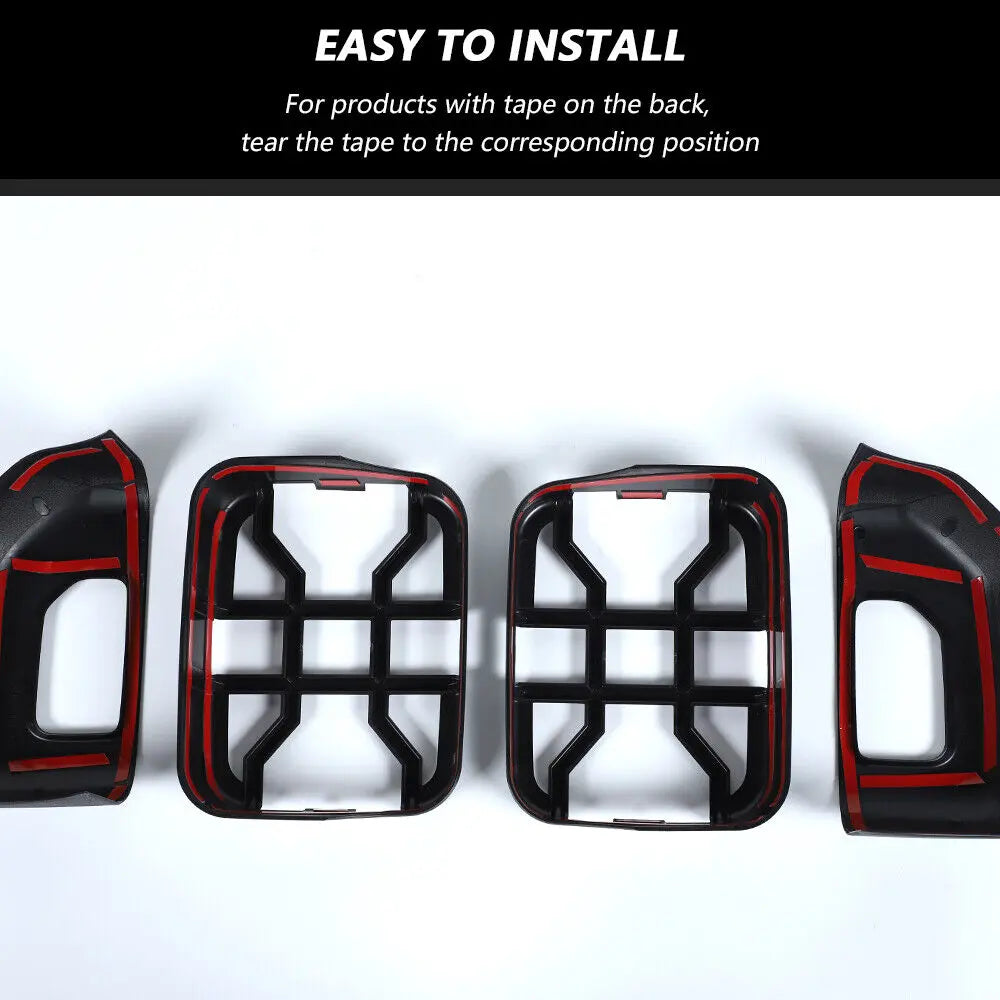 For 2020+ Gladiator JT Exterior Taillight Rear Lamp Protection Guard Trim