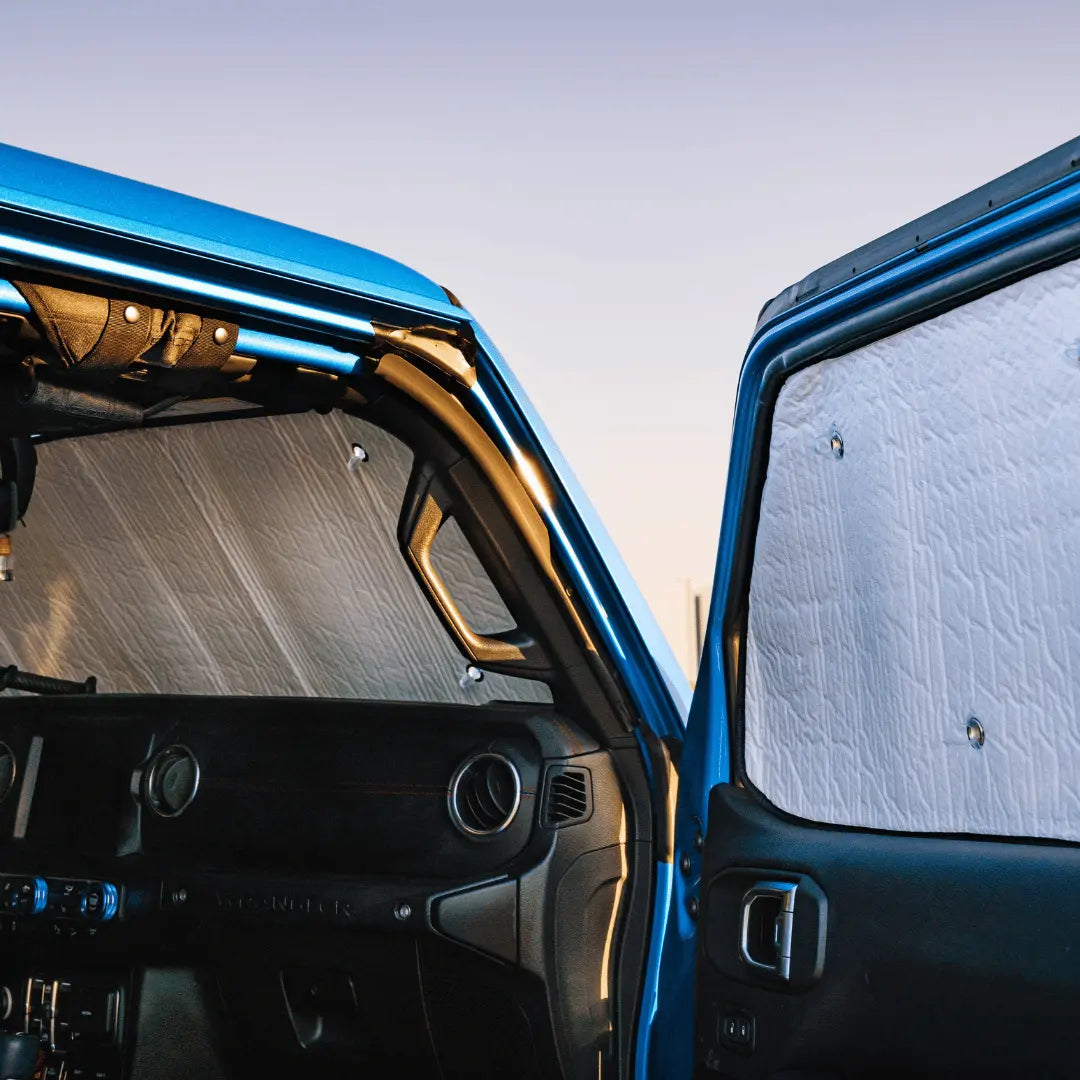 For 2018+ Jeep Wrangler JL JLU 4-Door Windshield Sunshade Side Full Window Sunscreen Heat Insulation Sun Visor 8PCs