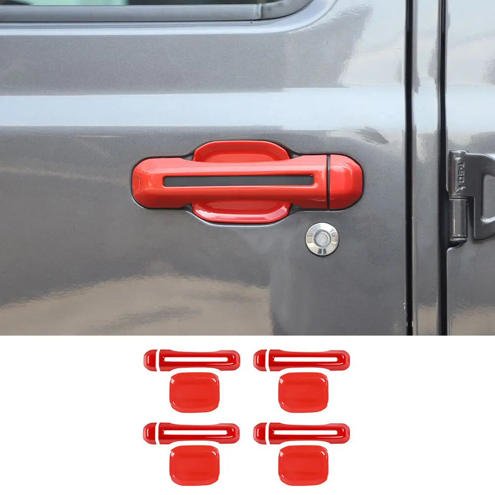 For 2020+ Jeep Gladiator JT Door Handle Shell Cover Door Bowl Trim Kit