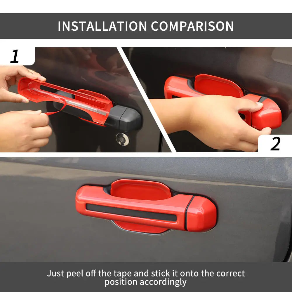 For 2020+ Jeep Gladiator JT Door Handle Shell Cover Door Bowl Trim Kit