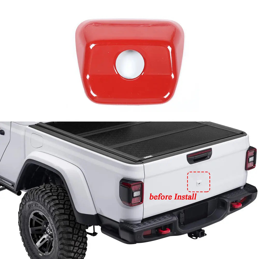 For 2020+ Jeep Gladiator JT Rear Tailgate Camera Head Cover Trim Frame