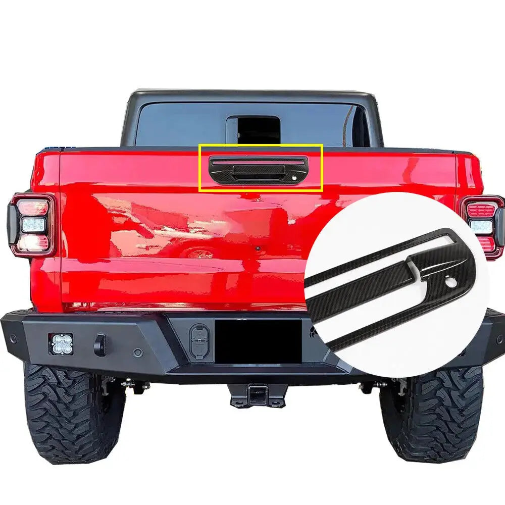 For 2020+ Jeep Gladiator JT Tailgate Door Handle Decor Cover Trim