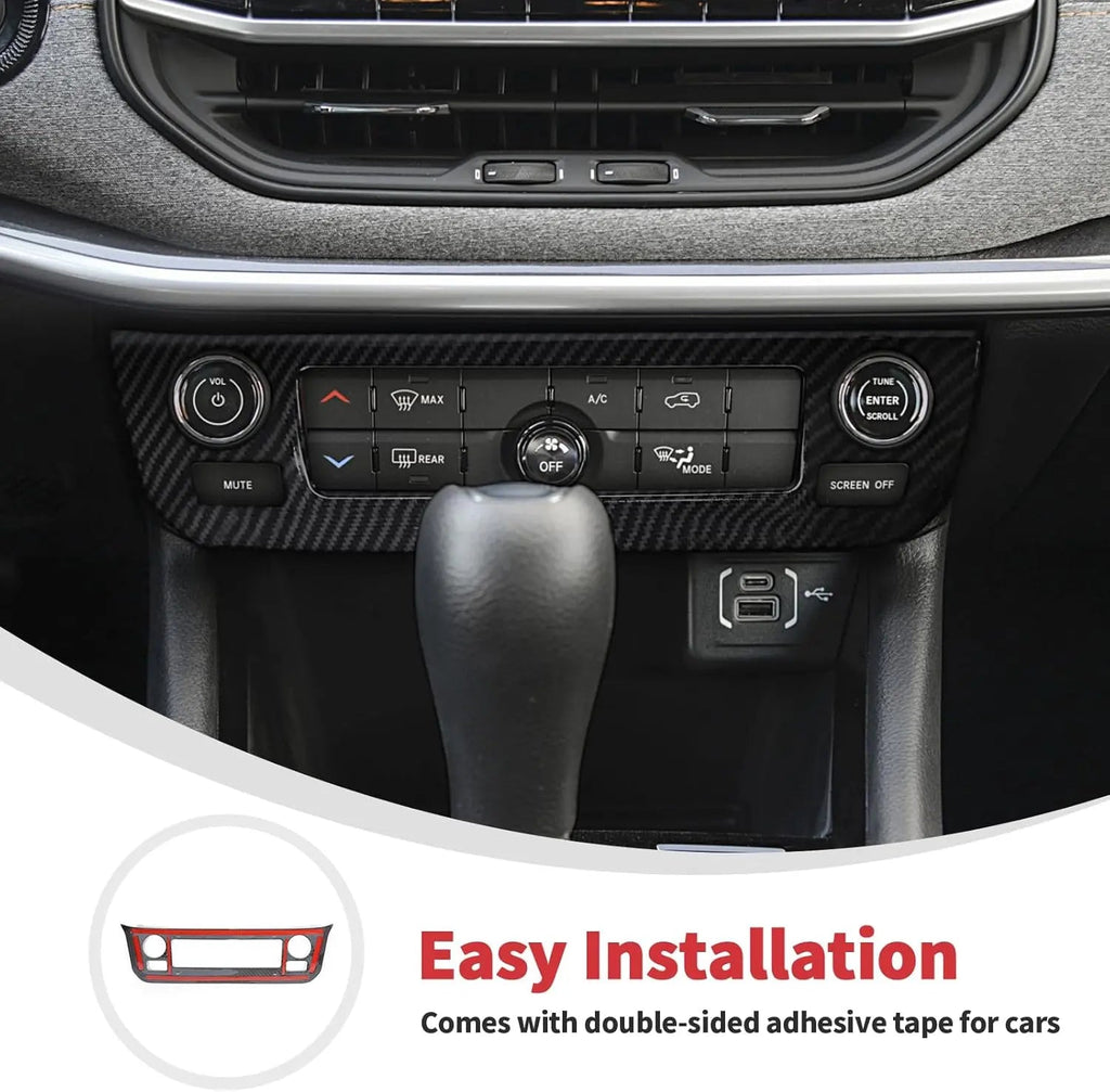 For 2022+ Jeep Compass Interior Air Conditioning Control Panel Trim Cover