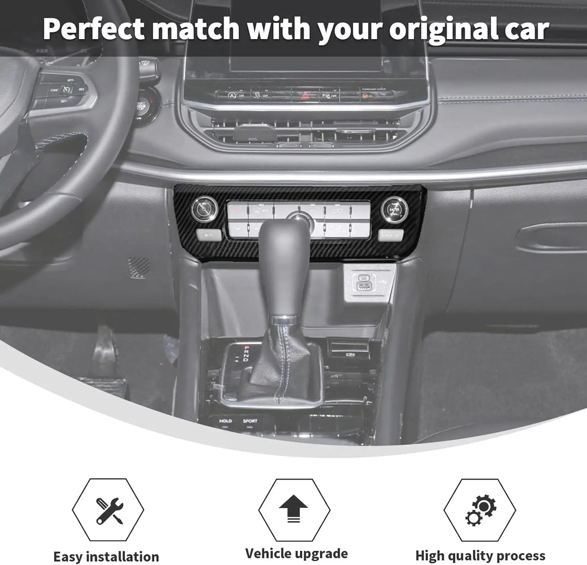 For 2022+ Jeep Compass Interior Air Conditioning Control Panel Trim Cover
