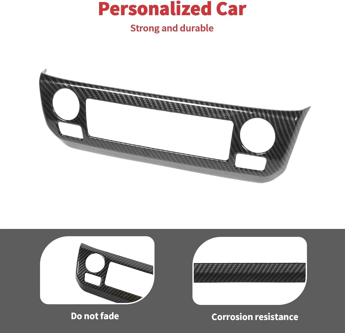 For 2022+ Jeep Compass Interior Air Conditioning Control Panel Trim Cover