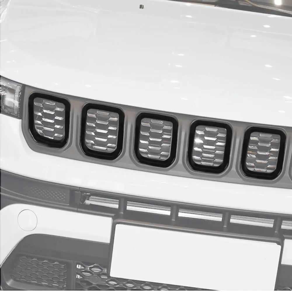 For 2022+ Jeep Compass 7 x Front Grille Grill Insert Cover Trim