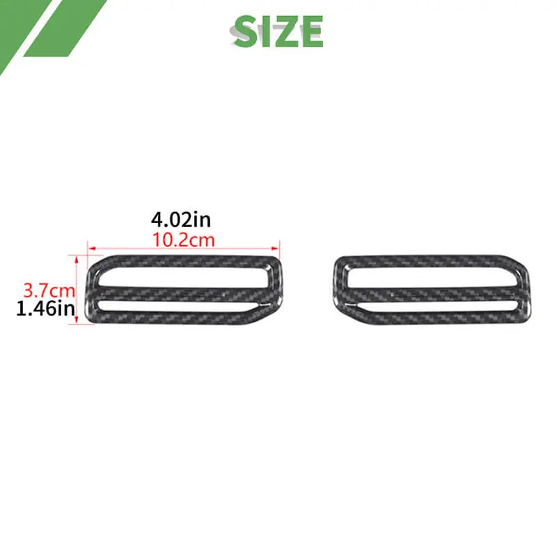 For 2022+ Jeep Compass Center Console Both Side Small Air Vent Trim Cover (2 pcs)