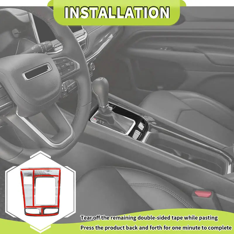 For 2022+ Jeep Compass Center Console Gear Shift Panel Cover Trim