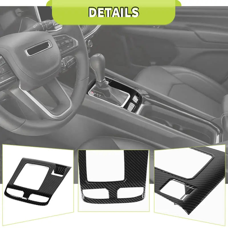 For 2022+ Jeep Compass Center Console Gear Shift Panel Cover Trim