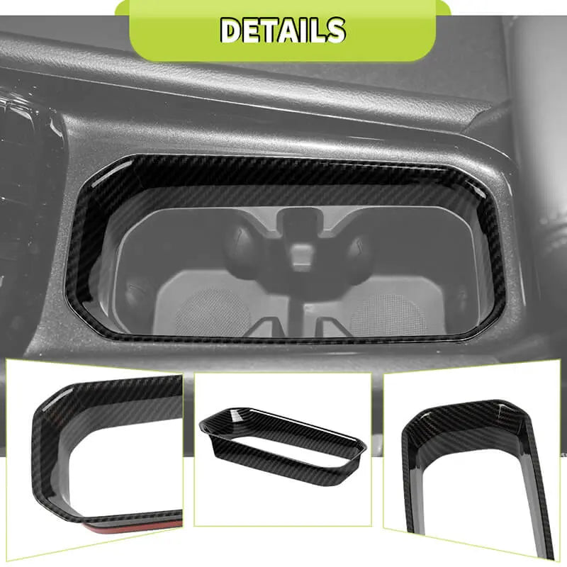 For 2022+ Jeep Compass Central Water Cup Holder Ring Cover Trim